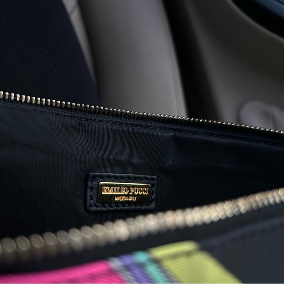 Vintage 00s Emilio Pucci Psychedelic Print Pouch - Picture 5 of 9